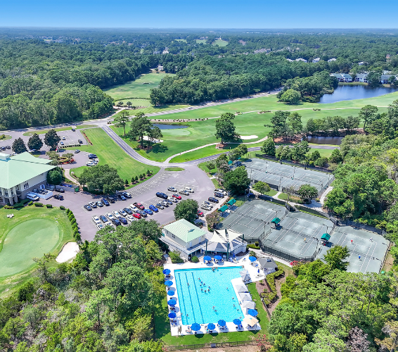 St James NC Club House Golf Course Pool and Courts